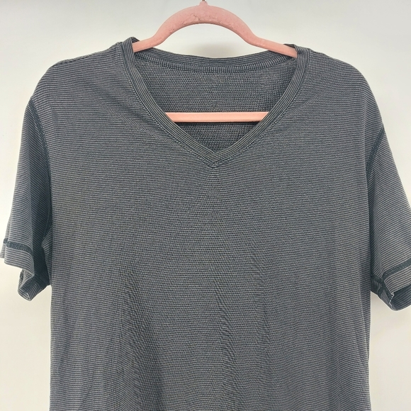 Lululemon v neck striped shirt - Picture 2 of 4